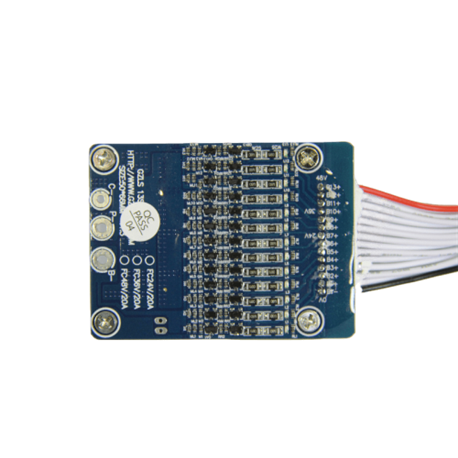 BMS 13s для литий ионных аккумуляторных батарей на 48v, с током заряда до 5А, разряда 20А/40А