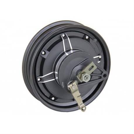 Мотор колесо QS motor 48v-60v1000w(2000w) в ободе 10'' для электроскутера, с барабанным тормозом